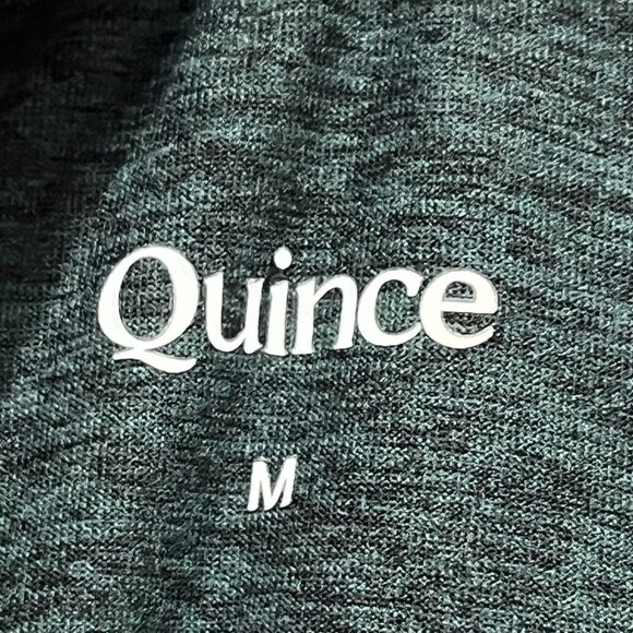 Quince Womens Flowknit Pullover Sweatshirt Sz M Green Crewneck Normcore Fitness - Picture 5 of 7